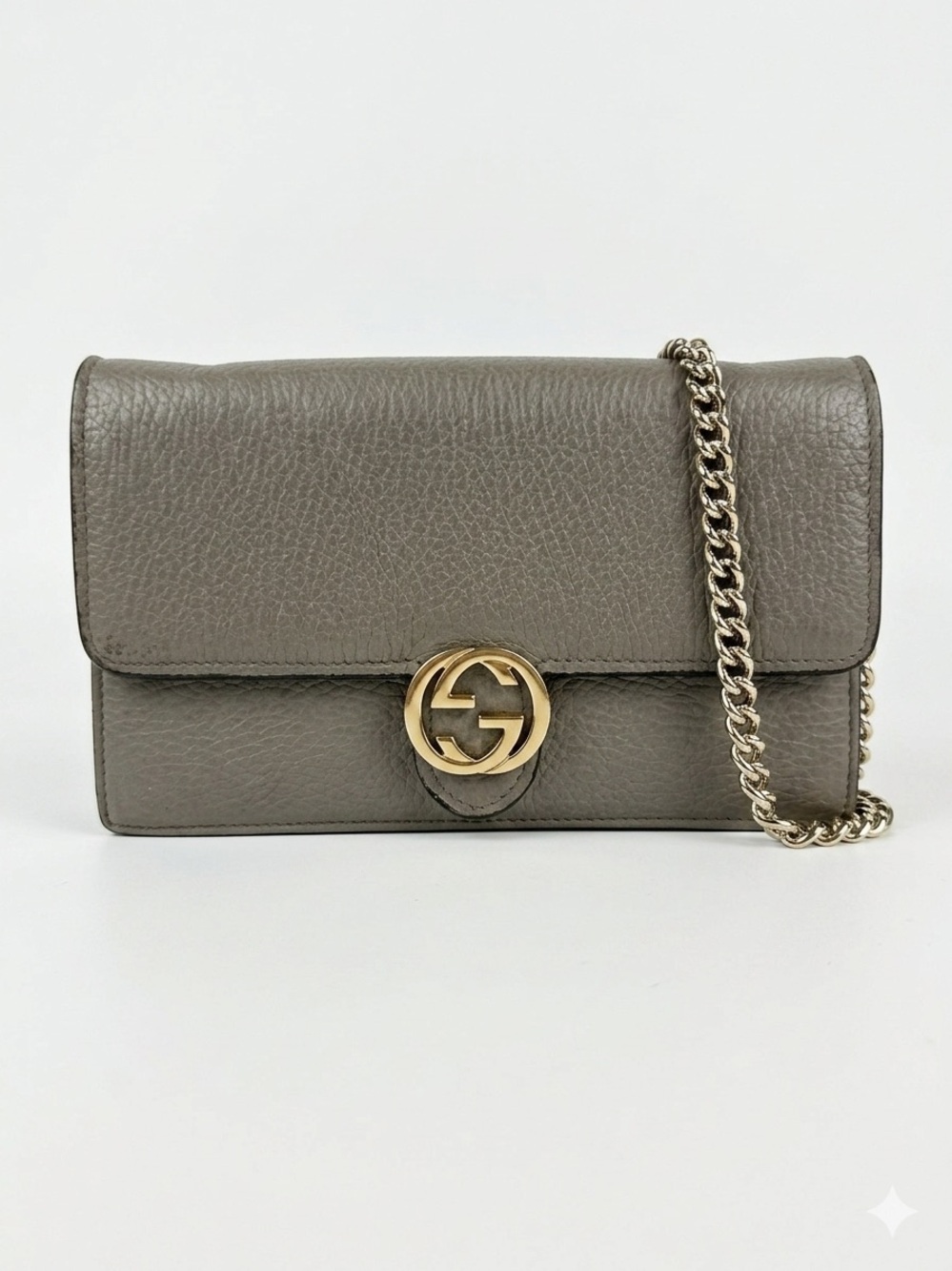 Gucci Wallet on Chain Bag in Gray